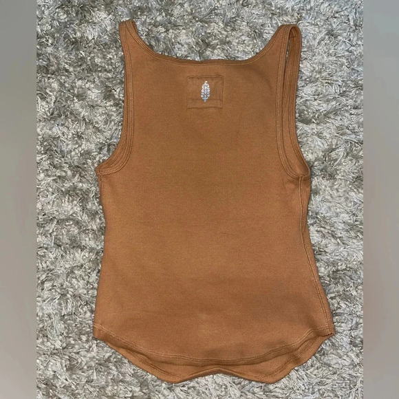 Free People Gold/Ochre Throw & Go Tank NWOT, Sz Sm - Picture 3 of 3